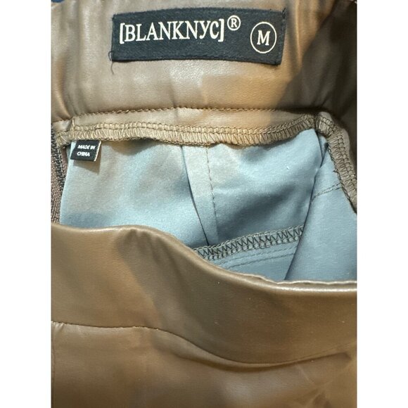 Blank NYC Brown Faux Leather Flare Pants Size M - Picture 3 of 3
